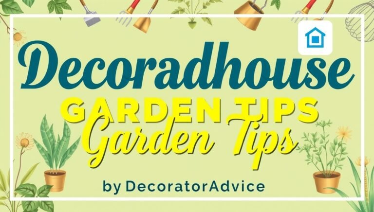 Decoradhhouse garden tips by decoratoradvice