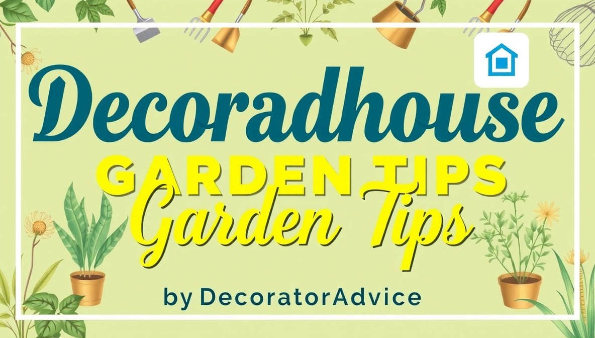 Decoradhhouse garden tips by decoratoradvice