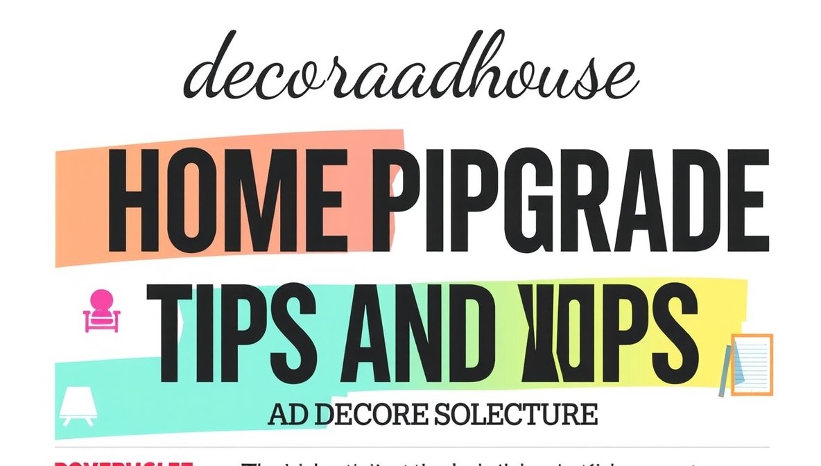 home upgrade tips decoradhouse